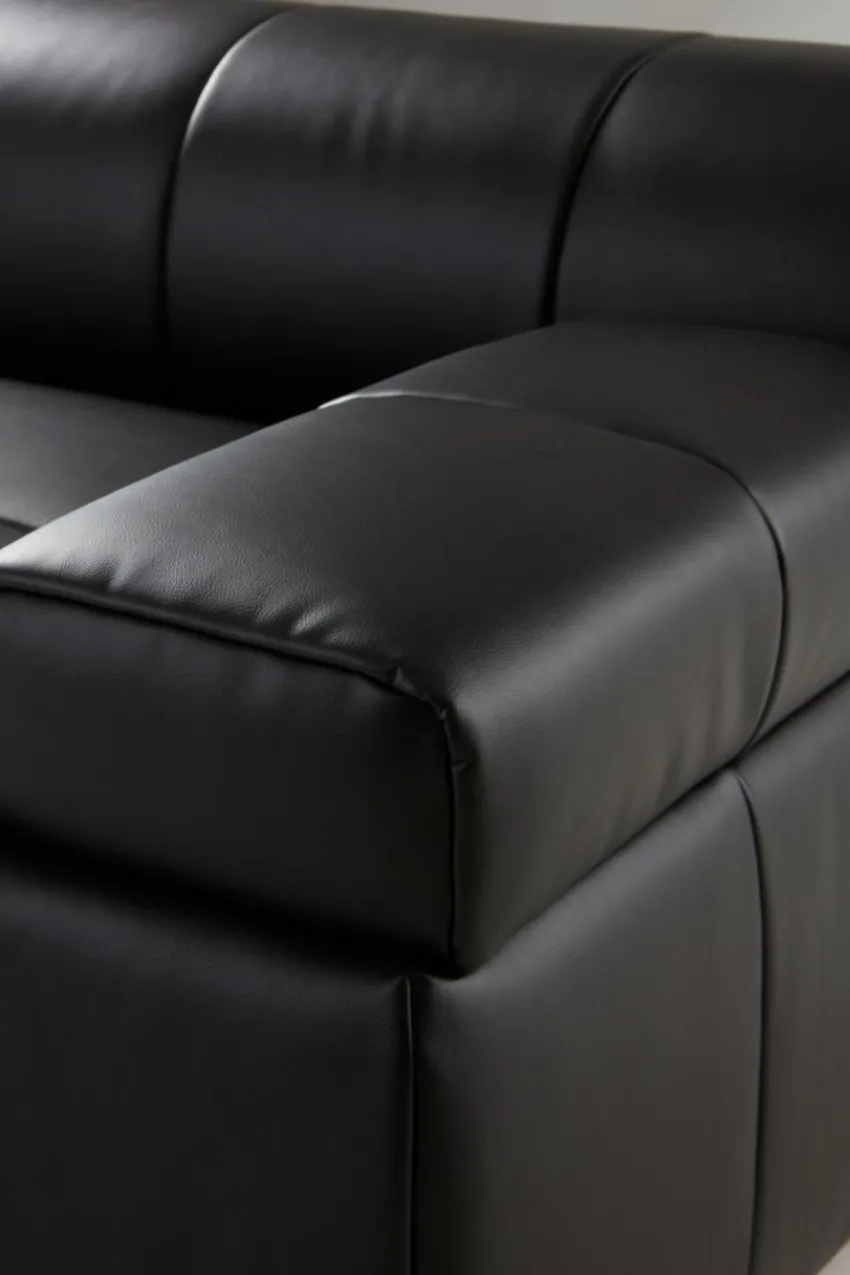 Soffor|Jotex DERMY Soffmodul Höger PU/ Lädermix Svart PU läder