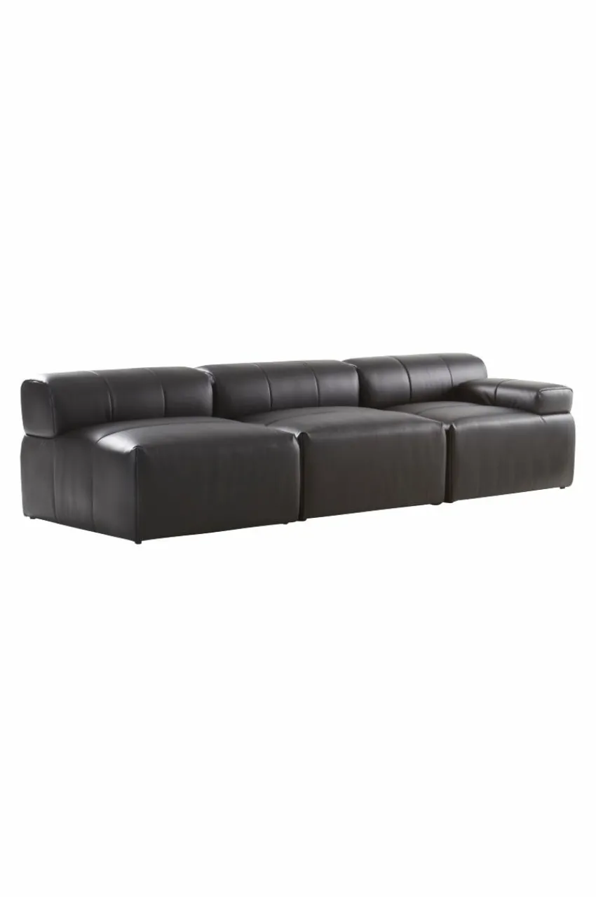 Soffor|Jotex DERMY Soffmodul Höger PU/ Lädermix Svart PU läder