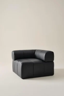 Soffor|Jotex DERMY Soffmodul Hörn PU/ Lädermix Svart