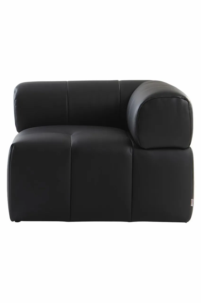Soffor|Jotex DERMY Soffmodul Hörn PU/ Lädermix Svart