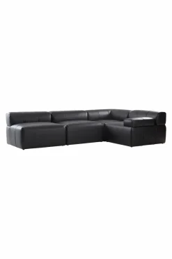 Soffor|Jotex DERMY Soffmodul Hörn PU/ Lädermix Svart