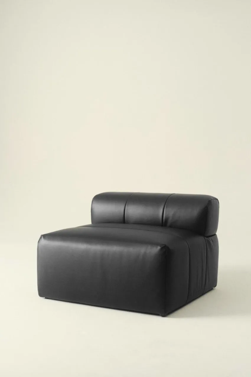 Soffor|Jotex DERMY Soffmodul PU/ Lädermix Svart PU läder