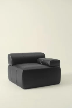 Soffor|Jotex DERMY Soffmodul Vänster PU/ Lädermix Svart PU läder