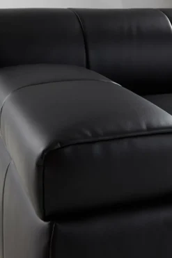 Soffor|Jotex DERMY Soffmodul Vänster PU/ Lädermix Svart PU läder