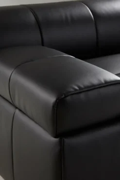 Soffor|Jotex DERMY Soffmodul Vänster PU/ Lädermix Svart PU läder