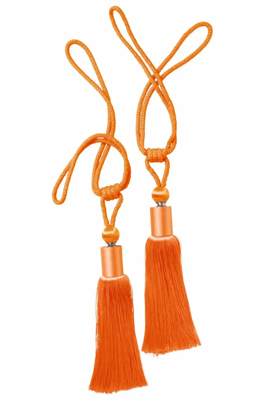 Gardinomtag|Jotex DIARA Tofsomtag 2-pack Orange