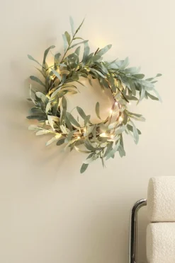 Julbelysning|Dekorativ Belysning|Jotex DIONE Krans LED Grön