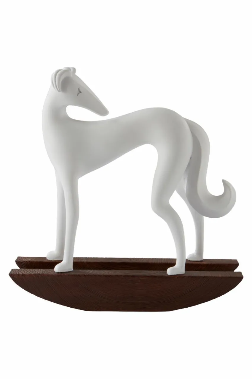 Prydnadssaker|Jotex DOG SWING Dekorationsfigur Vit/brun