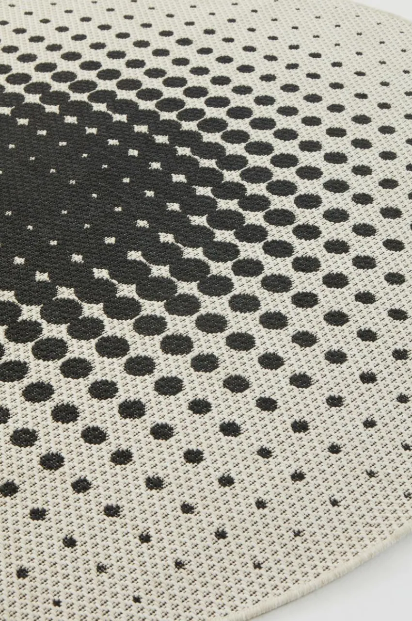 Utomhusmattor|Utomhusmattor|Jotex DOLCE Cm Utomhusmatta ø 200 Cm Vit/svart
