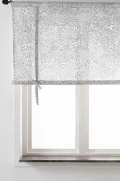 Barngardiner|Jotex DOTTIE Roll Up-gardin Vit/svart