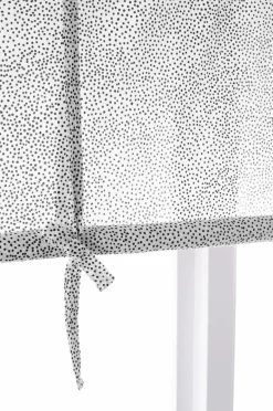 Barngardiner|Jotex DOTTIE Roll Up-gardin Vit/svart