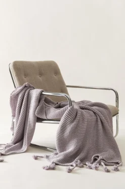 Plädar & Filtar|Jotex EBBA Pläd - Ekologisk Ljuslila