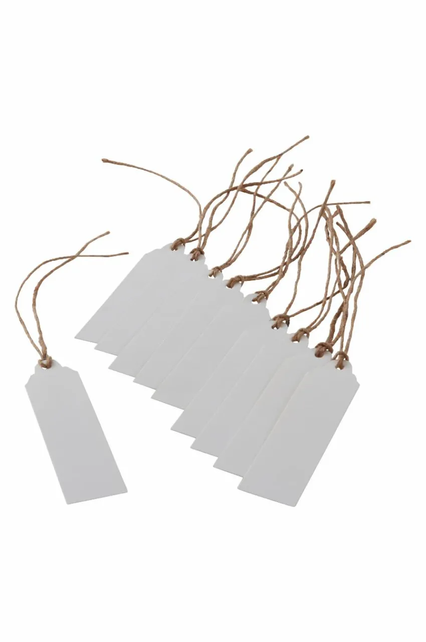 Presentpapper & Snöre|Juldekoration|Jotex EGON Etiketter 10-pack Vit