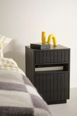 Förvaring|Jotex EIRA Sängbord Mdf with ash veneer,black