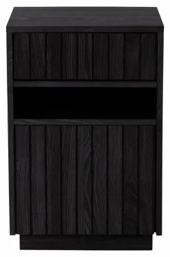 Förvaring|Jotex EIRA Sängbord Mdf with ash veneer,black
