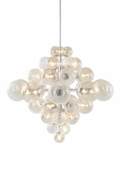 Taklampor|Kristallkronor & Takkronor|Jotex ELECTRA Taklampa Ø 75 Cm Krom