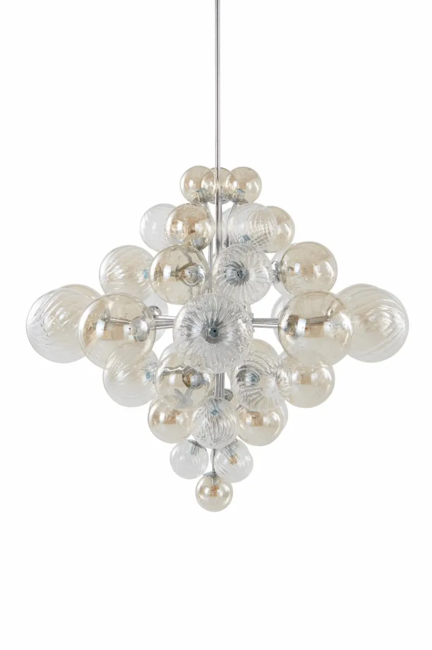 Taklampor|Kristallkronor & Takkronor|Jotex ELECTRA Taklampa Ø 75 Cm Krom
