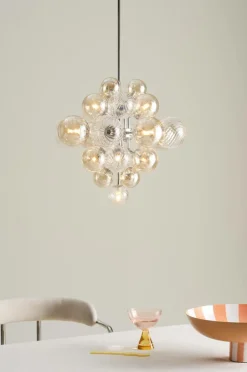 Taklampor|Kristallkronor & Takkronor|Jotex ELECTRA Taklampa Ø 52 Cm Krom