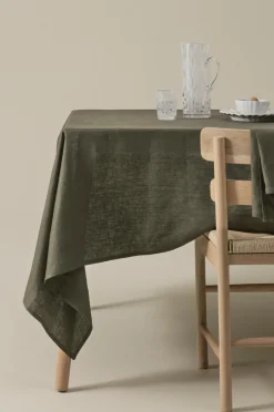Dukar|Jotex ELI Linneduk Mörk khakigrön