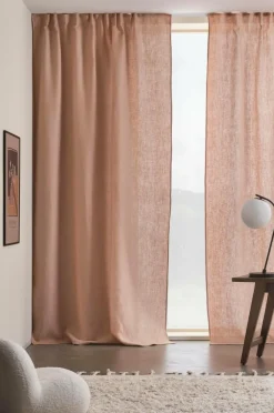 Linnegardiner|Multifunktionsgardiner|Jotex ELI Linnegardin 2-pack Nougat