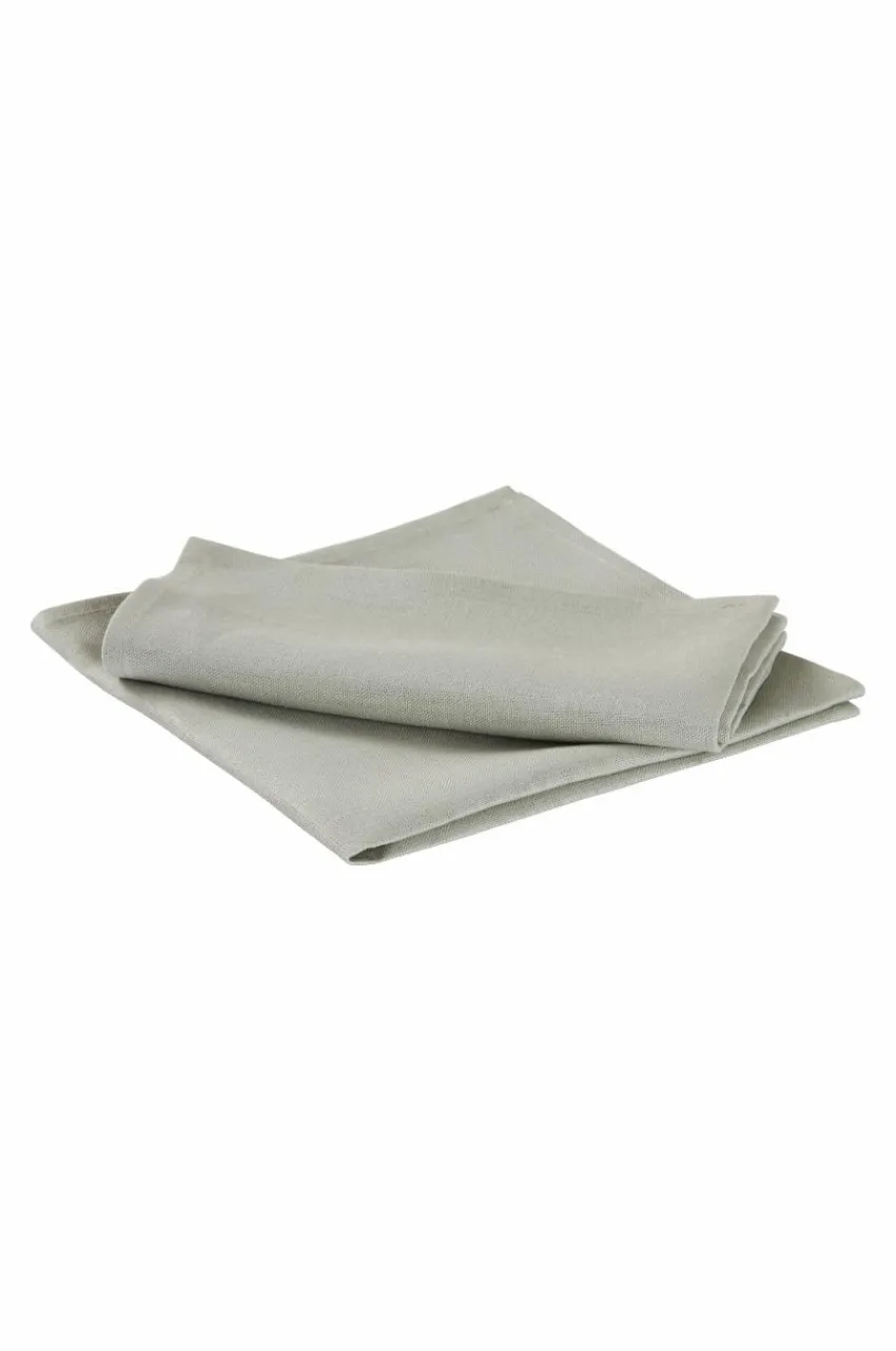 Servetter|Jotex ELI Linneservett 2-pack Grågrön
