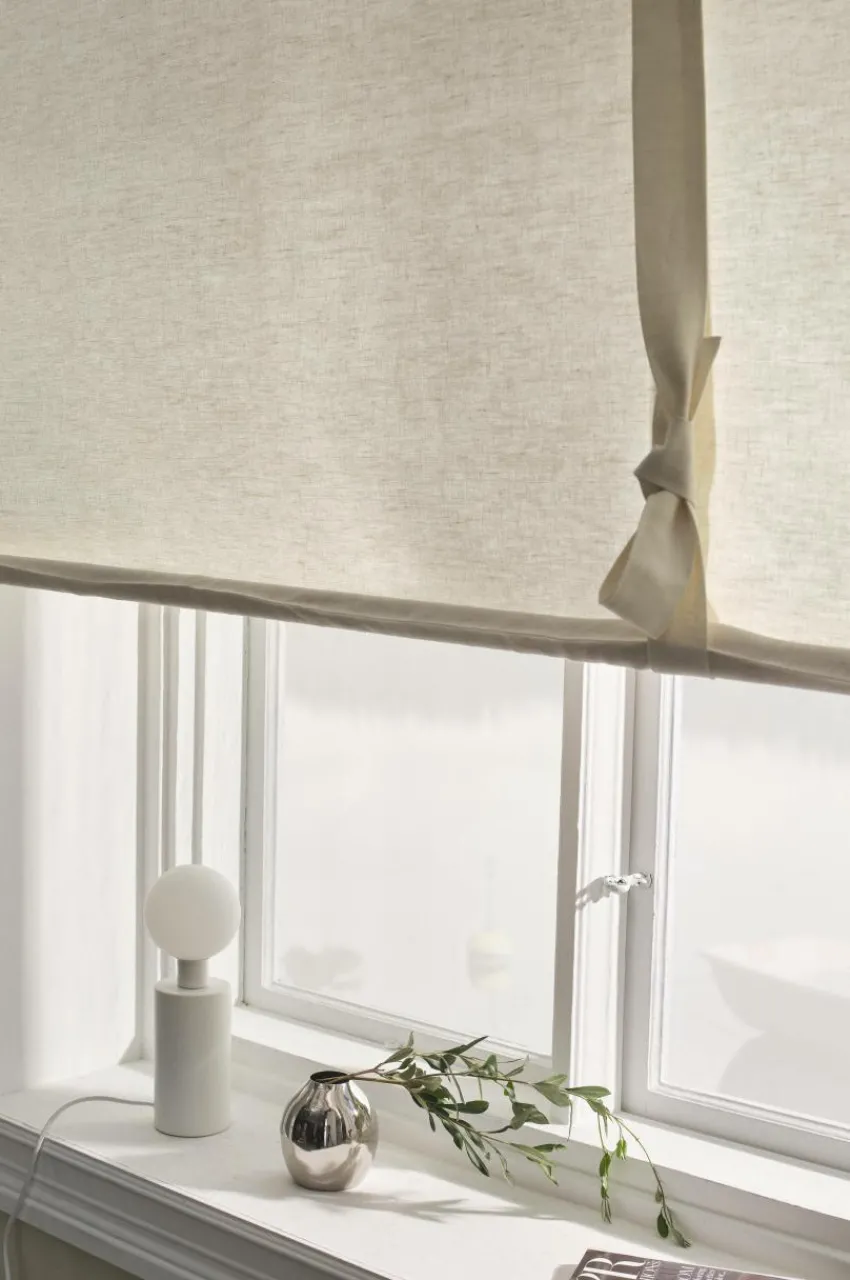 Hissgardiner|Linnegardiner|Jotex ELI Roll Up-gardin I Linne Naturvit
