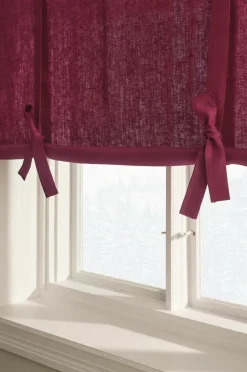 Hissgardiner|Linnegardiner|Jotex ELI Roll Up-gardin I Linne Vinröd