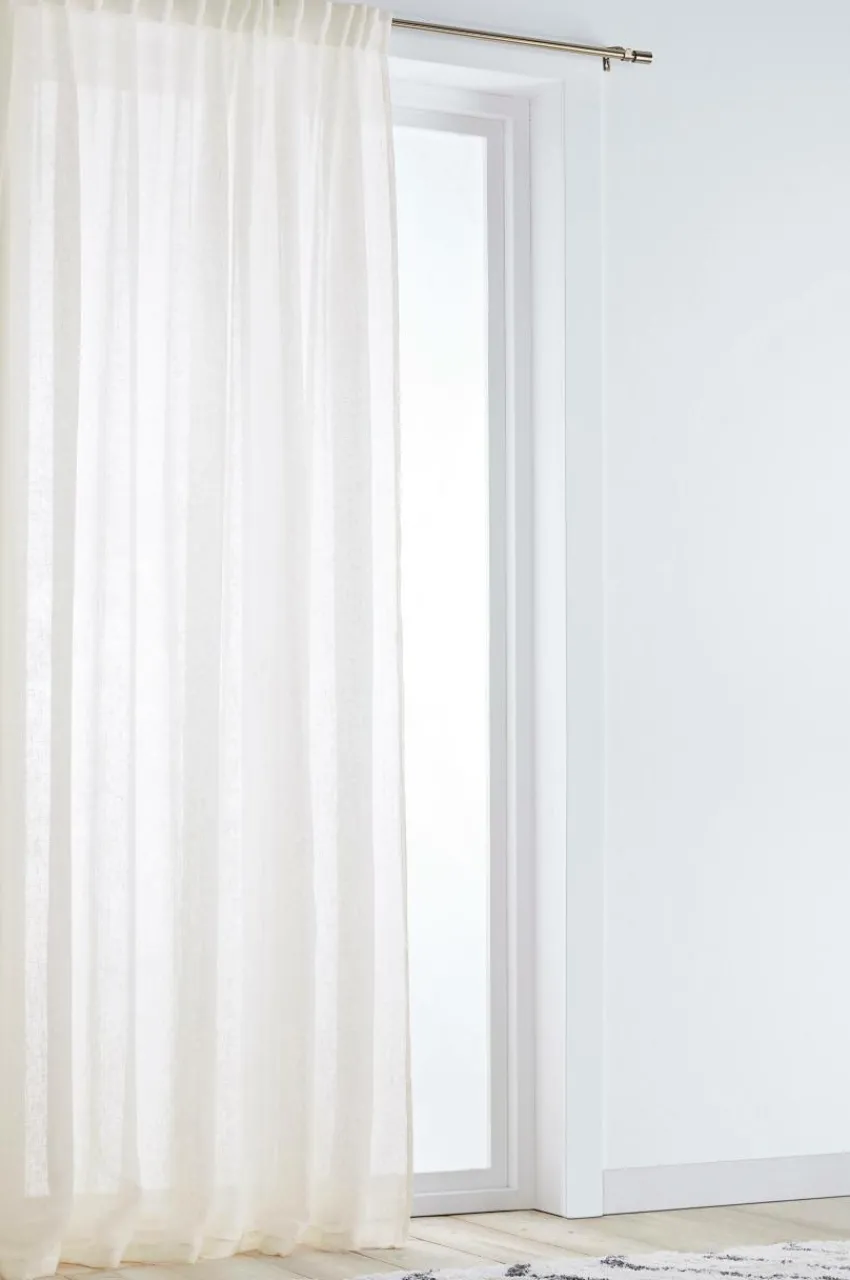 Linnegardiner|Multifunktionsgardiner|Jotex ELLEN Linnegardin1 Längd - Extra Bred Naturvit