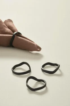 Kökstillbehör|Jotex ELLIS Servettring 4-pack Svart