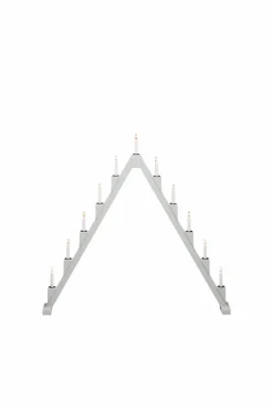 Julbelysning|Jotex Elljusstake 11 Ljus Vikbar 82cm Grå