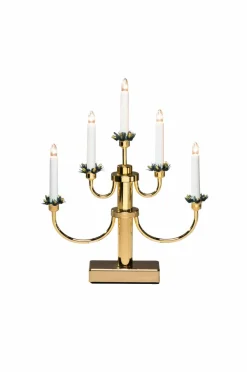 Julbelysning|Jotex Elljusstake Höjd 41 Cm Mässing