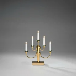 Julbelysning|Jotex Elljusstake Höjd 41 Cm Mässing