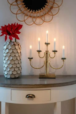 Julbelysning|Jotex Elljusstake Höjd 41 Cm Mässing