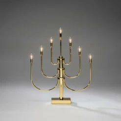 Julbelysning|Jotex Elljusstake Höjd 55,5 Cm Mässing