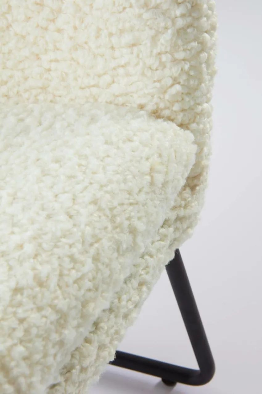 Barnmöbler|Barnmöbler Deal|Jotex ELLNE MINI Barnfåtölj Vit teddy/svart