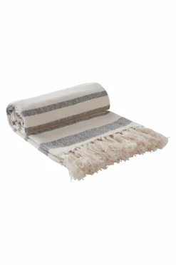 Plädar & Filtar|Jotex ELLY Pläd Naturvit /svart