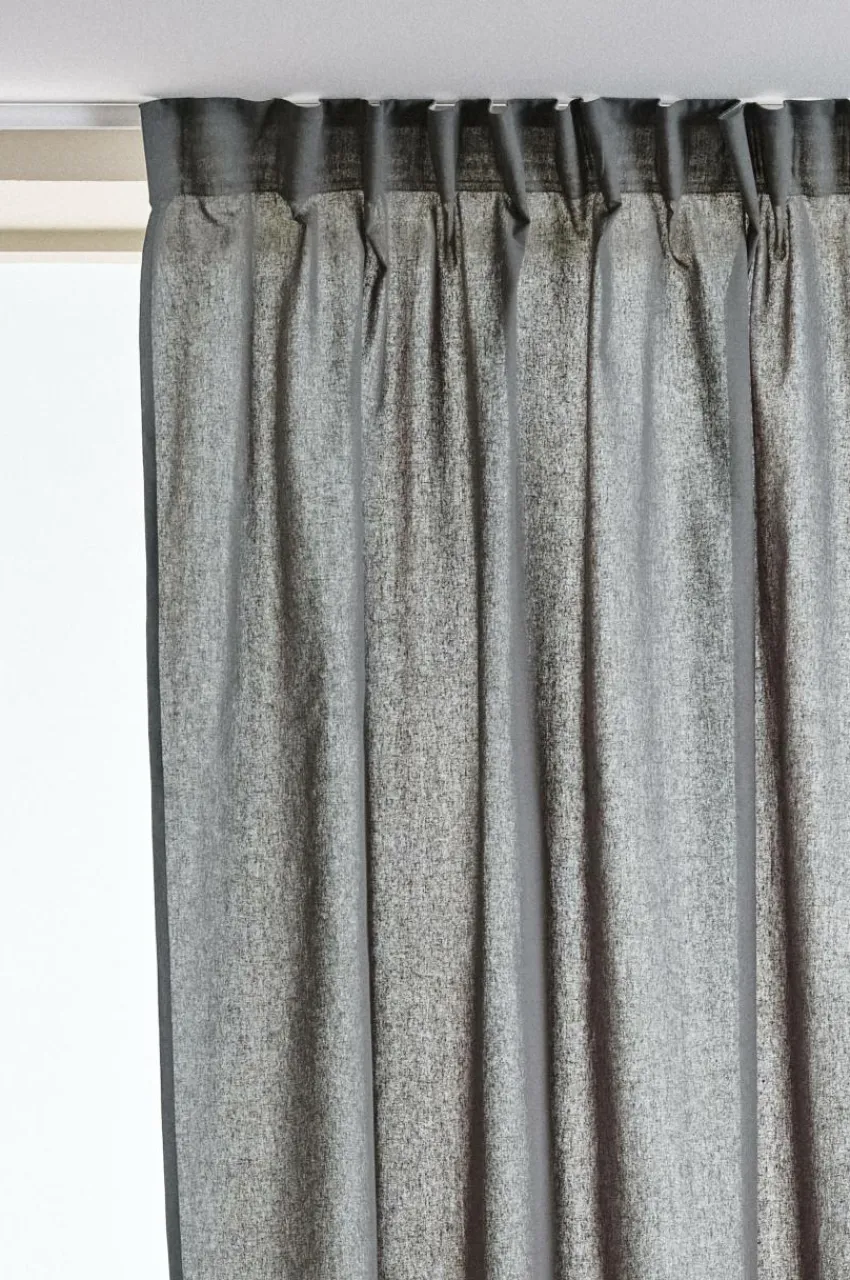 Julgardiner|Multifunktionsgardiner|Jotex ELORA Gardin 2-pack Mörkgrå