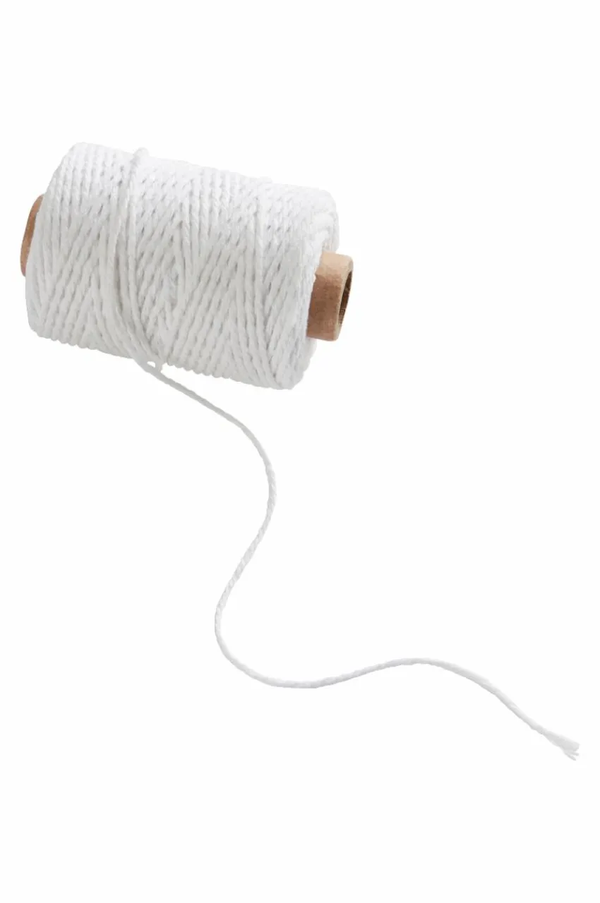 Presentpapper & Snöre|Juldekoration|Jotex ELSA Dekorationssnöre - Längd 50 Meter Vit