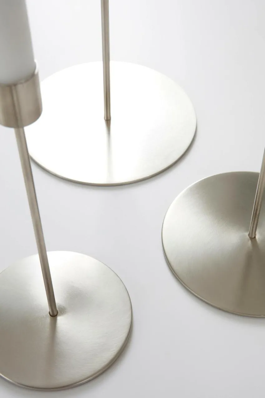 Ljusstakar|Jotex ELSY Ljusstake 3-pack Krom