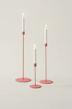 Ljusstakar|Jotex ELSY Ljusstake 3-pack Röd