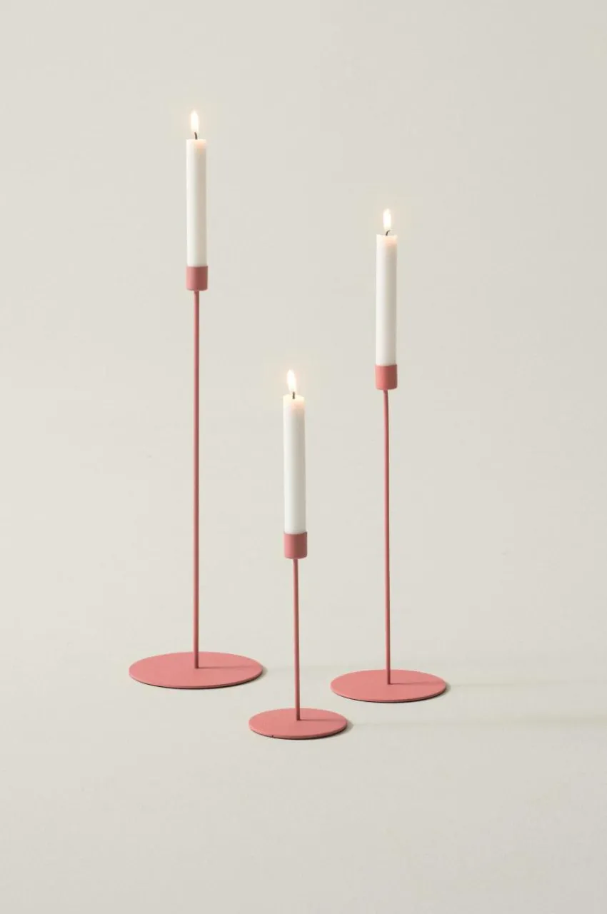 Ljusstakar|Jotex ELSY Ljusstake 3-pack Röd