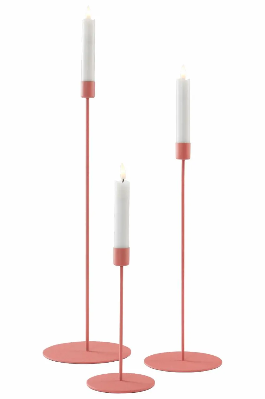 Ljusstakar|Jotex ELSY Ljusstake 3-pack Röd