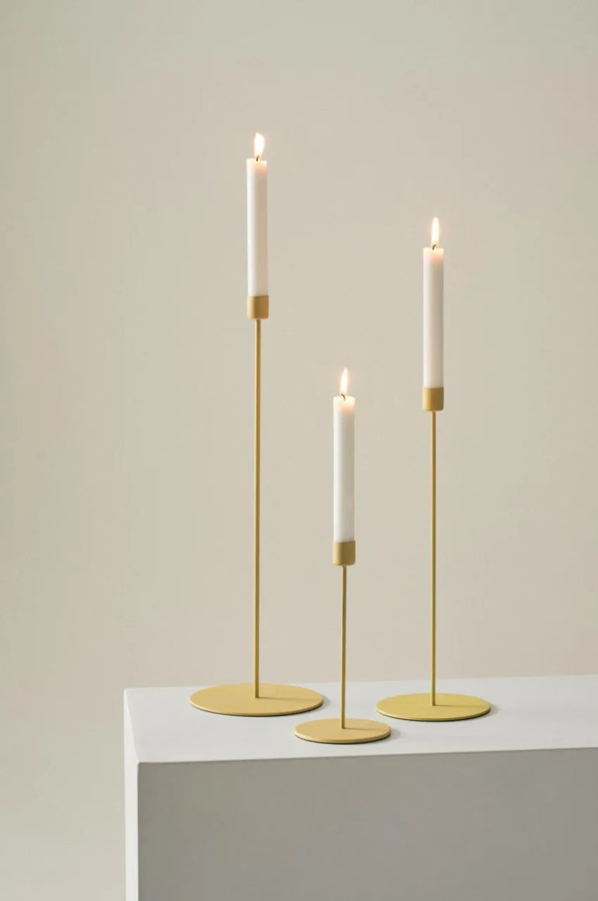 Ljusstakar|Jotex ELSY Ljusstake 3-pack Gul