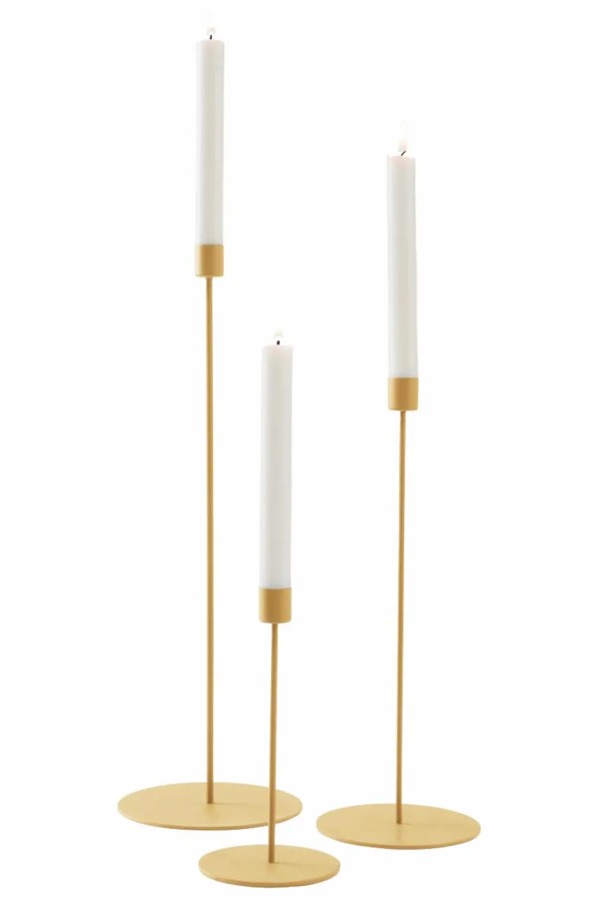 Ljusstakar|Jotex ELSY Ljusstake 3-pack Gul