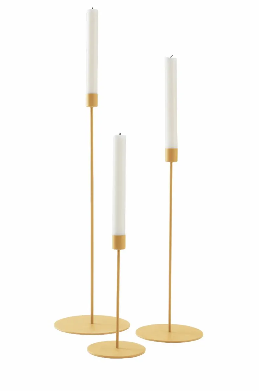 Ljusstakar|Jotex ELSY Ljusstake 3-pack Gul