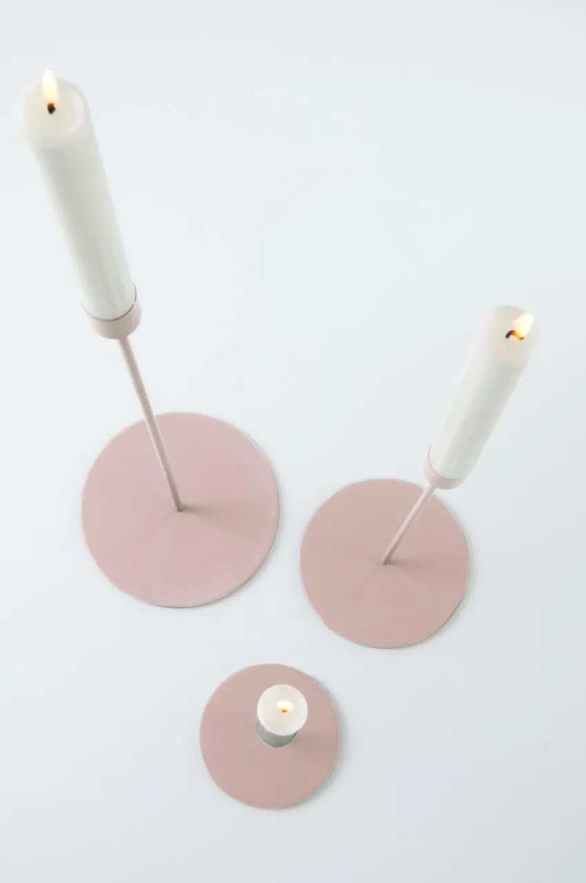 Ljusstakar|Jotex ELSY Ljusstake 3-pack Puderrosa