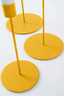 Ljusstakar|Jotex ELSY Ljusstake 3-pack Klargul