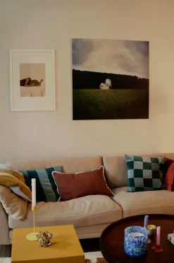 Prydnadskuddar & Fodral|Jotex EMMA 40x60 Cm Kuddfodral Brun/blå