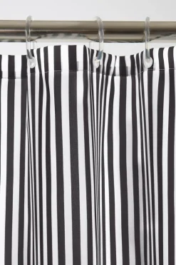 Duschdraperier|Jotex EMMY Duschdraperi Svart/benvit