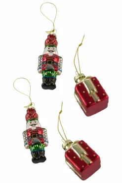 Juldekoration|Jotex ERIC Juldekoration 4-pack Röd/multi